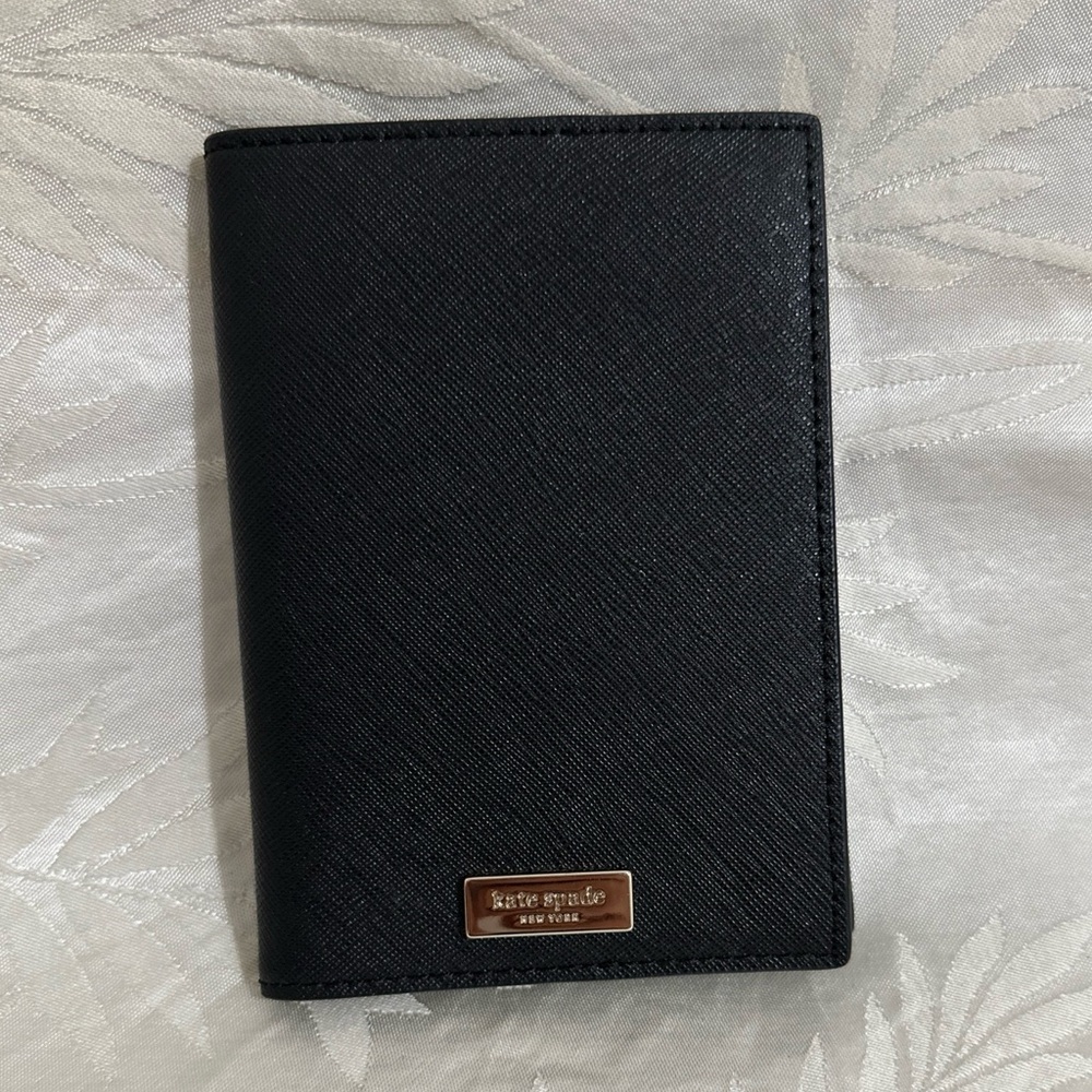 kate spade Black Travel Passport Holder